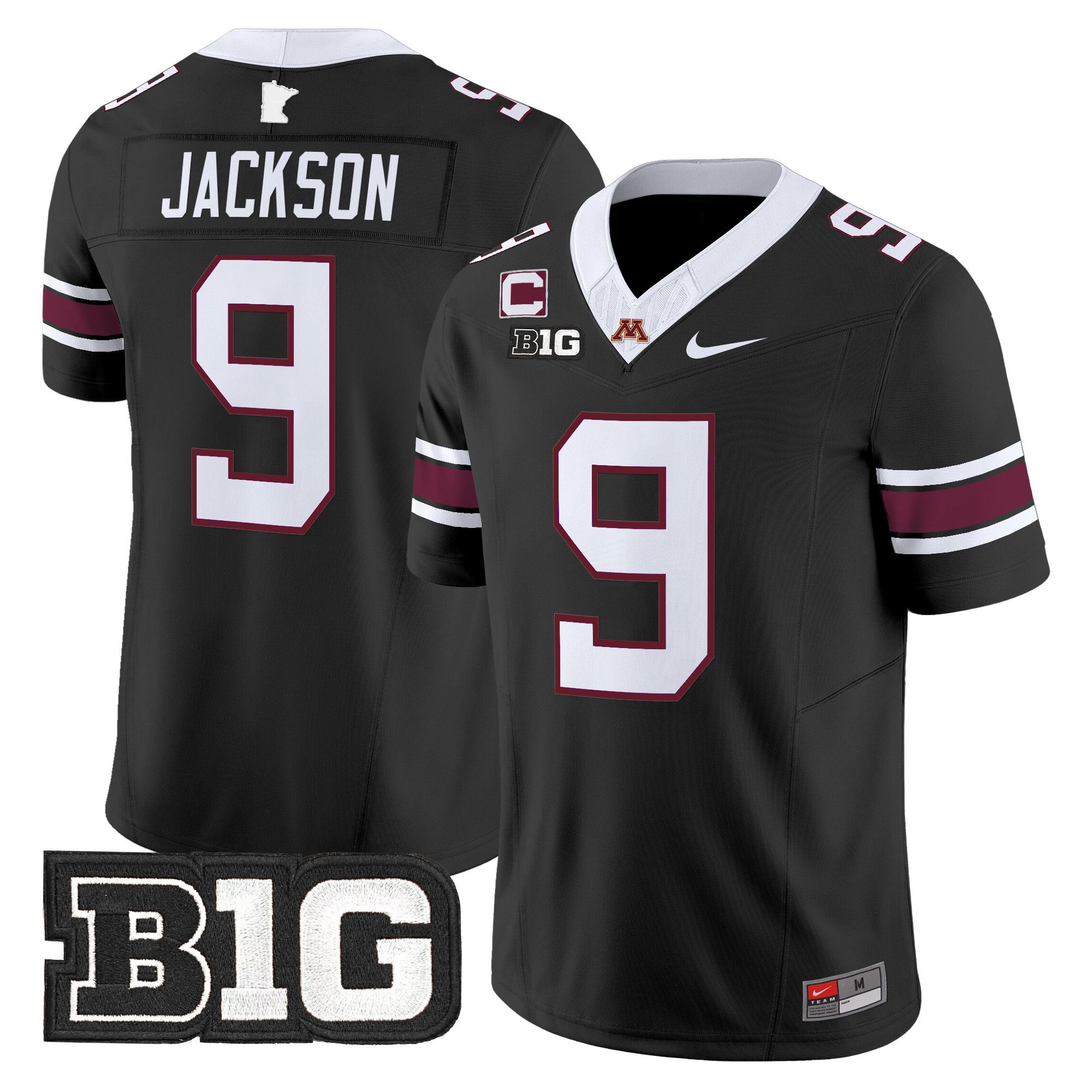 Men Minnesota Golden Gophers #9 Jackson Black Nike 2024 Vapor Limited NCAA Jersey